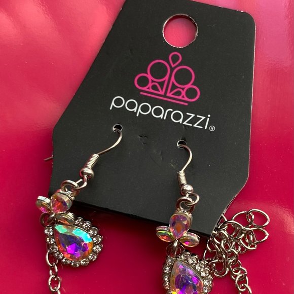 Paparazzi Intergalactic Multi Necklace: Empire Diamond Exclusive - Picture 3 of 4